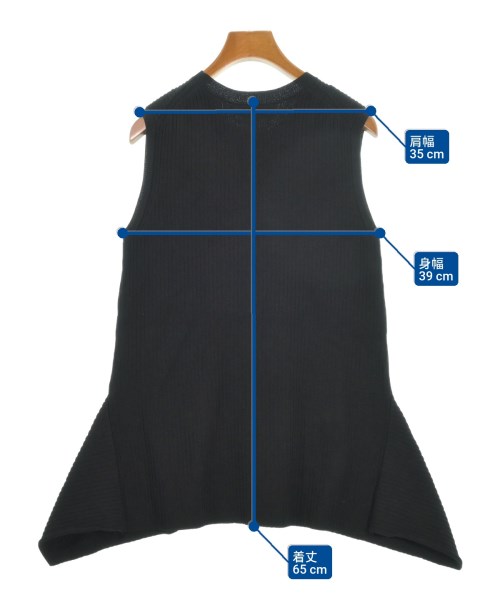 Mila Owen（ミラオーウェン）ベスト/ノースリーブ 黒 サイズ:0(S位) レディース/2200660013206