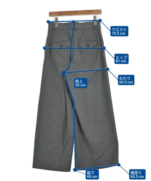 Mila Owen（ミラオーウェン）スラックス グレー サイズ:0(S位) レディース/2200663761029