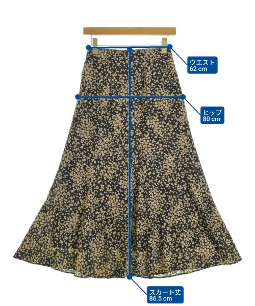 Mila Owen（ミラオーウェン）ロング・マキシ丈スカート 黒 サイズ:0(S位) レディース/2200661104064