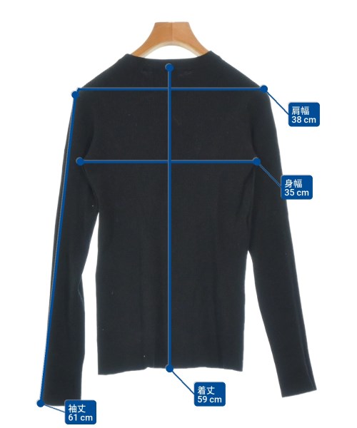 Mila Owen（ミラオーウェン）ニット・セーター 黒 サイズ:0(S位) レディース/2200662632023