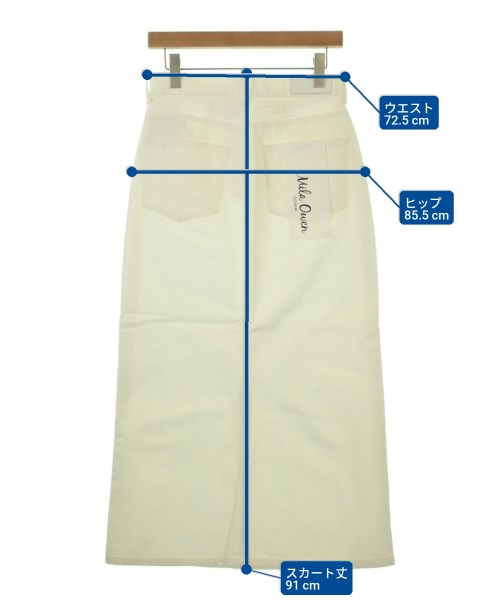 Mila Owen（ミラオーウェン）ロング・マキシ丈スカート 白 サイズ:0(S位) レディース/2200662546023