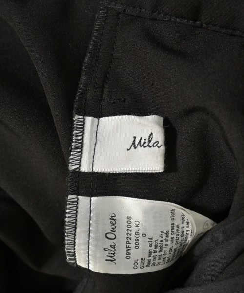Mila Owen（ミラオーウェン）スラックス 黒 サイズ:0(S位) レディース/2200662546047