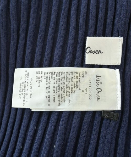 Mila Owen（ミラオーウェン）ニット・セーター 紺 サイズ:0(S位) レディース/2200659935090