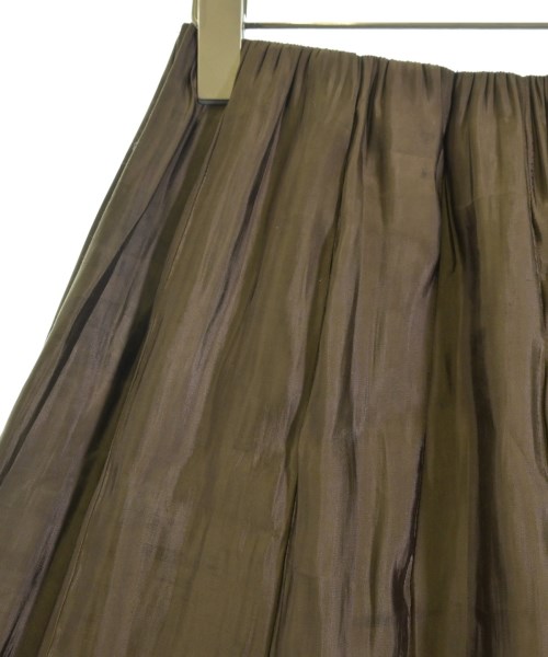 Mila Owen（ミラオーウェン）ひざ丈スカート 茶 サイズ:0(S位) レディース/2200665237027