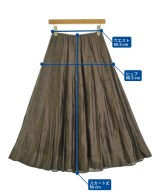 Mila Owen（ミラオーウェン）ひざ丈スカート 茶 サイズ:0(S位) レディース/2200665237027