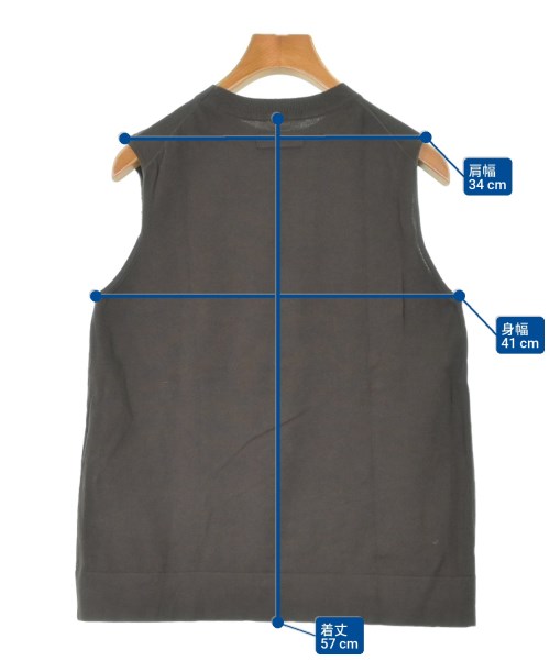 Mila Owen（ミラオーウェン）ノースリーブ 茶 サイズ:1(M位) レディース/2200666441034