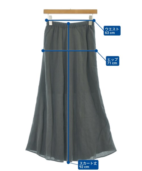 Mila Owen（ミラオーウェン）ロング・マキシ丈スカート グレー サイズ:0(S位) レディース/2200663770076