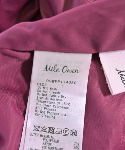 Mila Owen（ミラオーウェン）スラックス ピンク サイズ:1(M位) レディース/2200655153061