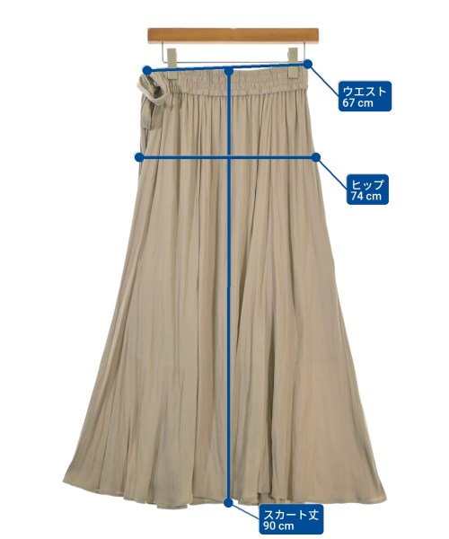 Mila Owen（ミラオーウェン）ロング・マキシ丈スカート ベージュ サイズ:F レディース/2200664288044