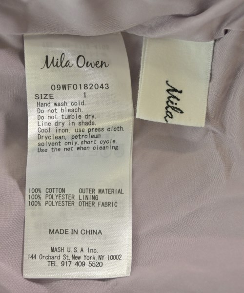 Mila Owen（ミラオーウェン）ワンピース 紫 サイズ:1(M位) レディース/2200669844078