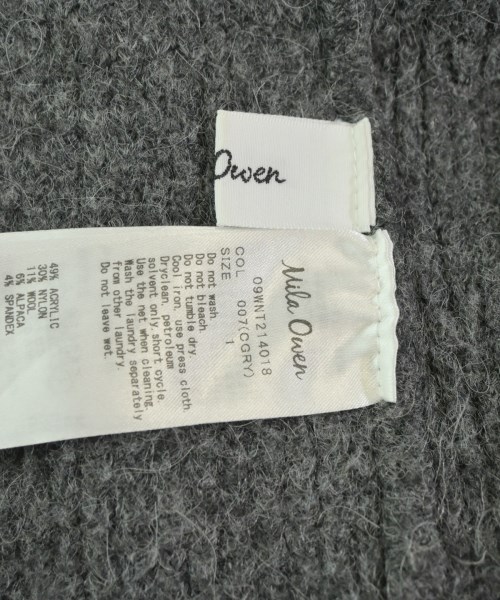 Mila Owen（ミラオーウェン）ニット・セーター グレー サイズ:1(M位) レディース/2200669425024