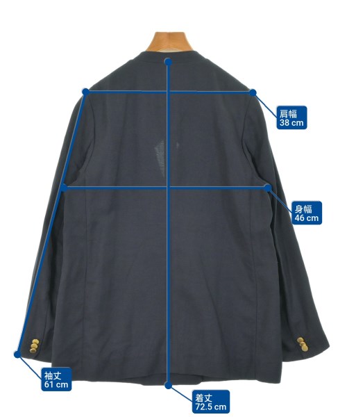 Mila Owen（ミラオーウェン）ノーカラージャケット 紺 サイズ:1(M位) レディース/2200669078046