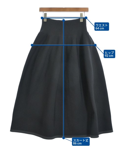 Mila Owen（ミラオーウェン）ロング・マキシ丈スカート 黒 サイズ:0(S位) レディース/2200671660017