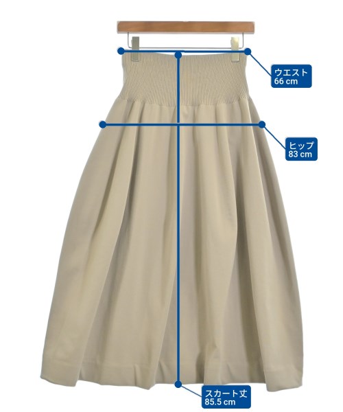 Mila Owen（ミラオーウェン）ロング・マキシ丈スカート ベージュ サイズ:1(M位) レディース/2200671940140