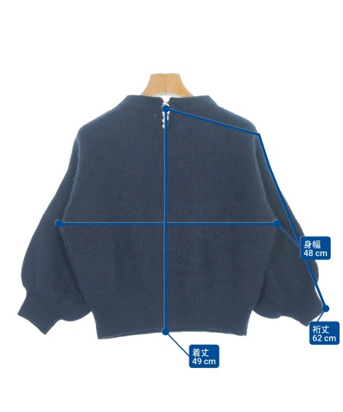 Debut de Fiore（デビュードフィオーレ）ニット・セーター 紺 サイズ:38(M位) レディース/2200621862034