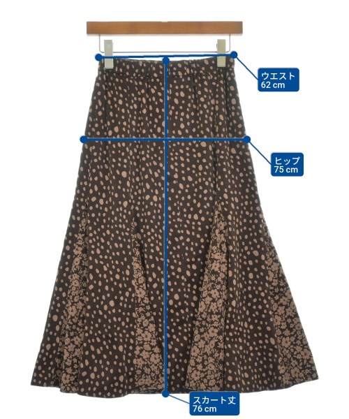 Debut de Fiore（デビュードフィオーレ）ロング・マキシ丈スカート 茶 サイズ:36(S位) レディース/2200617253020