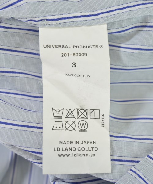 UNIVERSAL PRODUCTS（ユニバーサルプロダクツ）カジュアルシャツ 青 サイズ:3(L位) メンズ/2200712603034