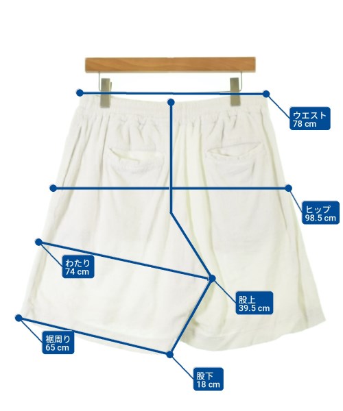 UNIVERSAL PRODUCTS（ユニバーサルプロダクツ）ショートパンツ 白 サイズ:2(M位) メンズ/2200734487063