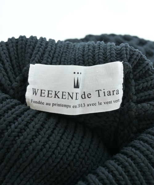 WEEKEND de Tiara（ウィークエンドドゥティアラ）ニット・セーター 黒 サイズ:F レディース/2200651759045