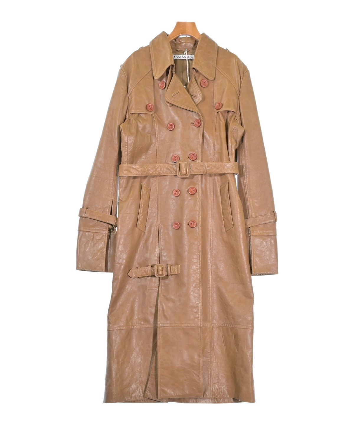 Acne Studios モヘヤ ロングコート ベルト付き サイズ32 Acne Studios（アクネストゥディオズ）トレンチコート ベージュ