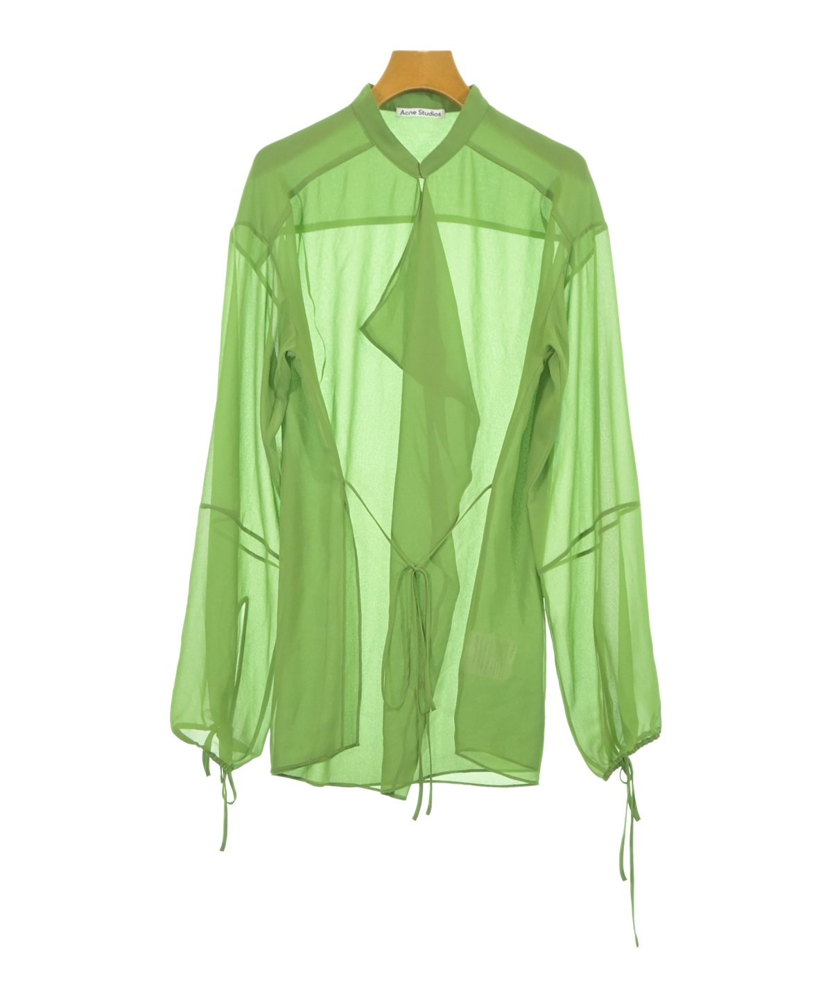 acne studios アセテートサテンドレスシャツ　サイズ34 タグ付き！ acne studios アセテートサテンドレスシャツ サイズ34 タグ付き！ acne