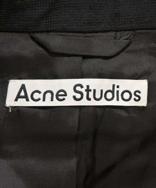 Acne Studios（アクネストゥディオズ）ノーカラージャケット 黒 サイズ:34(XS位) レディース/2200637109086