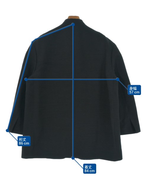 Acne Studios（アクネストゥディオズ）ノーカラージャケット 黒 サイズ:34(XS位) レディース/2200637109086