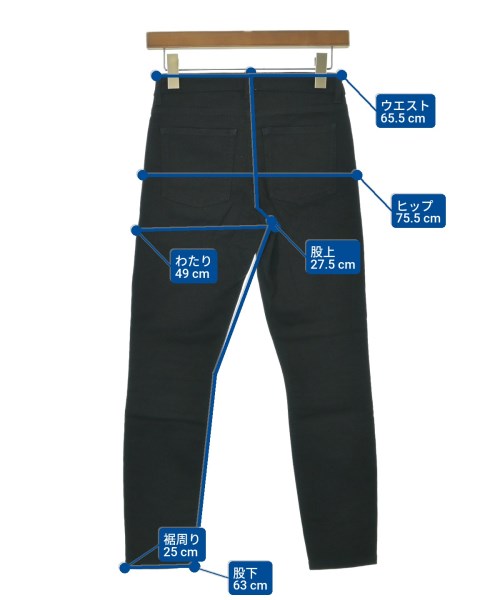 Acne Studios（アクネストゥディオズ）デニムパンツ 黒 サイズ:26(M位) レディース/2200626777012