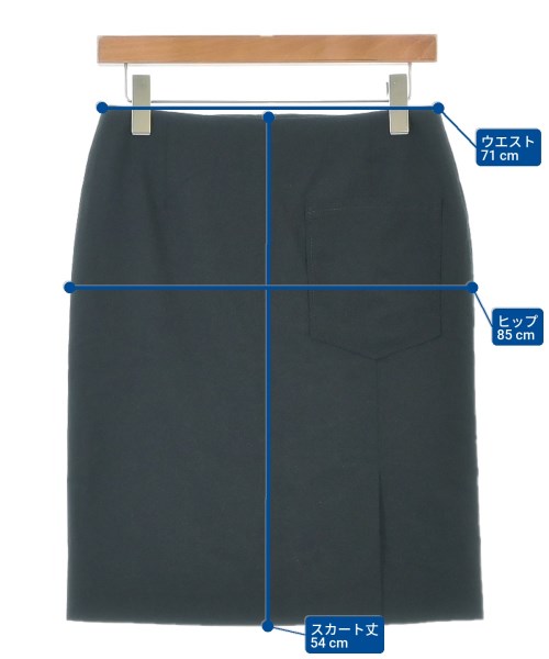 Acne Studios（アクネストゥディオズ）ひざ丈スカート 黒 サイズ:34(XS位) レディース/2200625388035