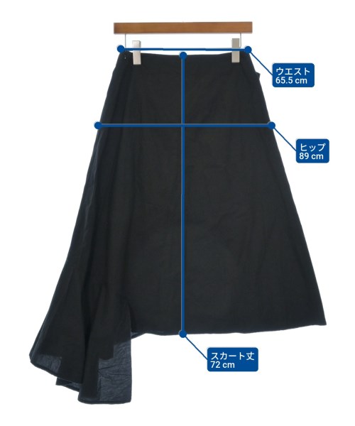 Acne Studios（アクネストゥディオズ）ロング・マキシ丈スカート 黒 サイズ:34(XS位) レディース/2200626936631