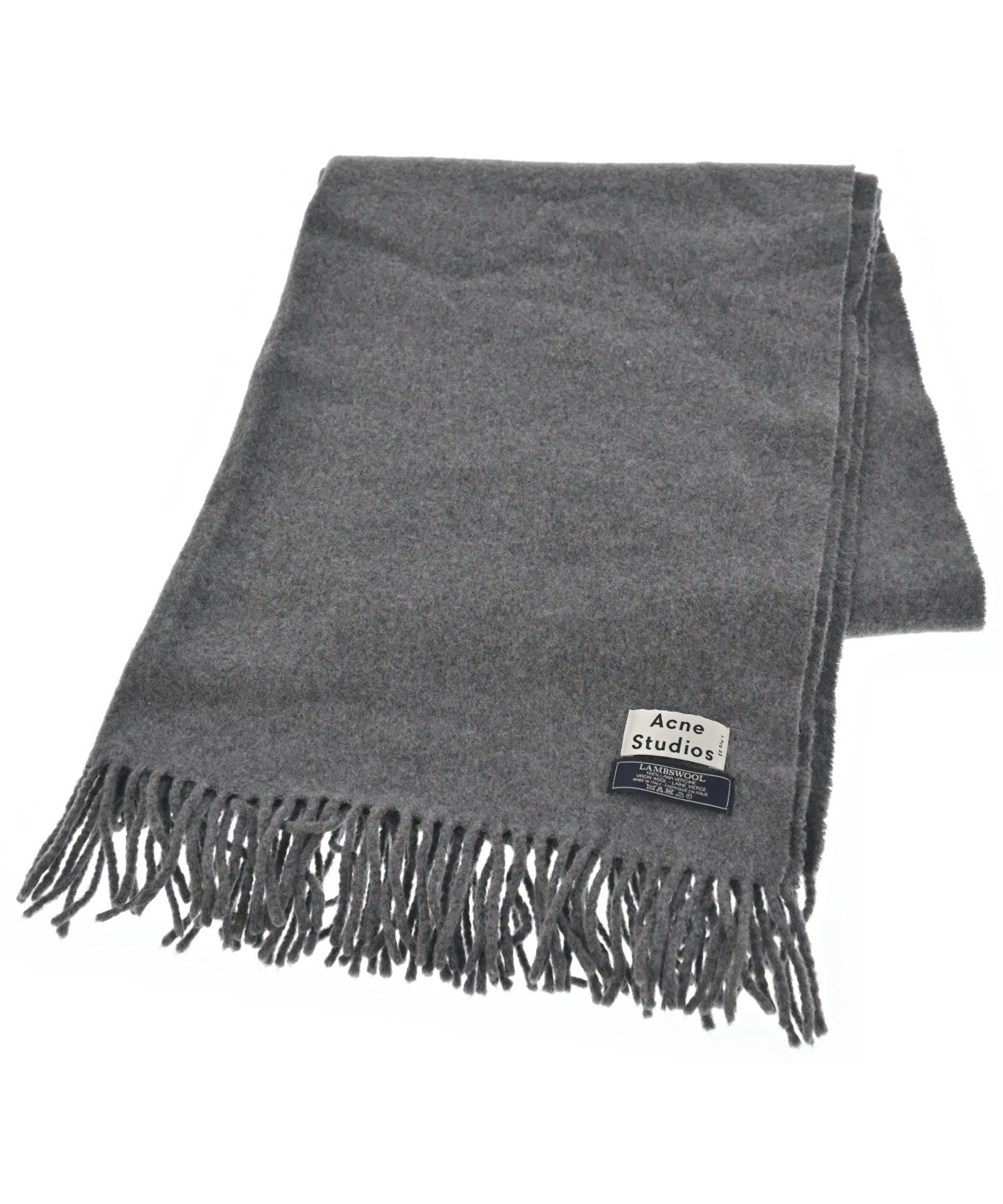 Acne Studious マフラー グレーカラー acne studious マフラー グレー 大判 アクネストゥディオズ Acne 大判
