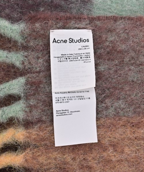 Acne Studios（アクネストゥディオズ）マフラー 茶 サイズ:- レディース/2200629837393