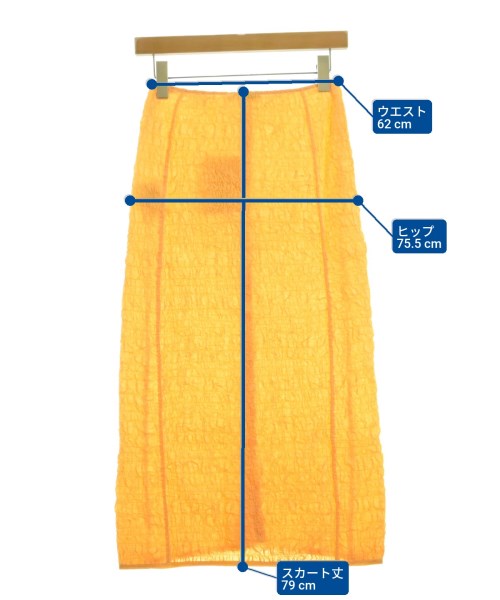 Acne Studios（アクネストゥディオズ）ロング・マキシ丈スカート オレンジ サイズ:34(XS位) レディース/2200644614641