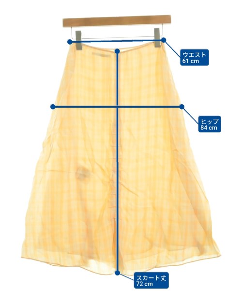 Acne Studios（アクネストゥディオズ）ロング・マキシ丈スカート オレンジ サイズ:34(XS位) レディース/2200614815139