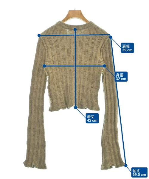 Acne Studios（アクネストゥディオズ）ニット・セーター 茶 サイズ:XXS レディース/2200620230100