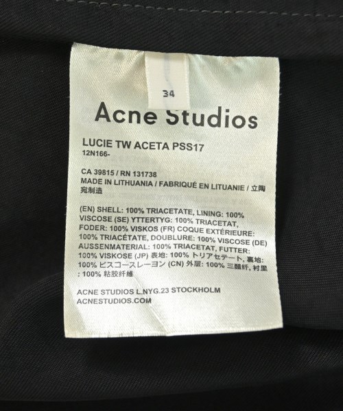 Acne Studios（アクネストゥディオズ）トレンチコート 黒 サイズ:34(XS位) レディース/2200621504095