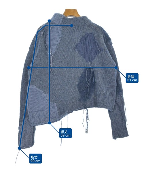Acne Studios（アクネストゥディオズ）ニット・セーター 青 サイズ:XXS レディース/2200621569056
