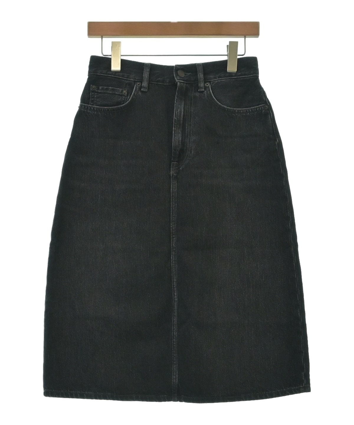 Acne Studios（アクネストゥディオズ）ひざ丈スカート 黒 サイズ:36(S