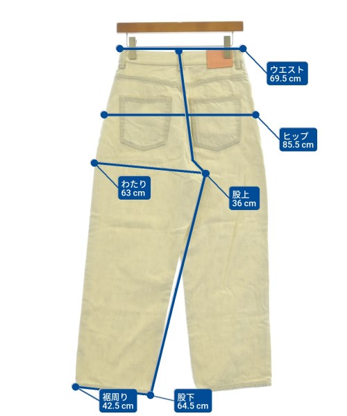 Acne Studios（アクネストゥディオズ）デニムパンツ ベージュ サイズ:29(L位) レディース/2200623456422