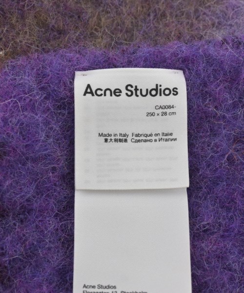 Acne Studios（アクネストゥディオズ）マフラー 紫 サイズ:250x28cm レディース/2200624493020