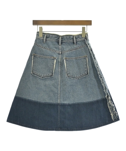 Acne Studios（アクネストゥディオズ）ひざ丈スカート 青 サイズ:32(XXS位) レディース/2200625605057