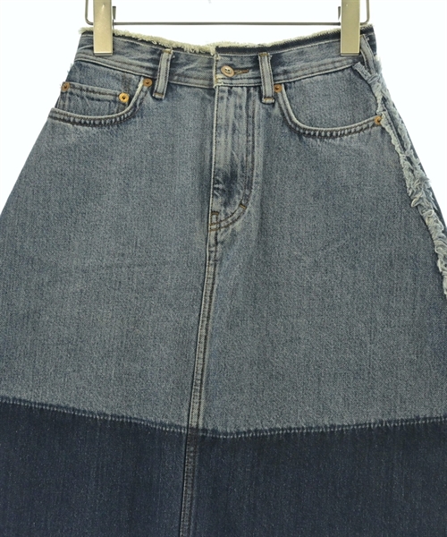 Acne Studios（アクネストゥディオズ）ひざ丈スカート 青 サイズ:32(XXS位) レディース/2200625605057