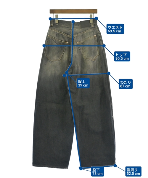 Acne Studios（アクネストゥディオズ）デニムパンツ 黒 サイズ:34(XS位) レディース/2200625937011