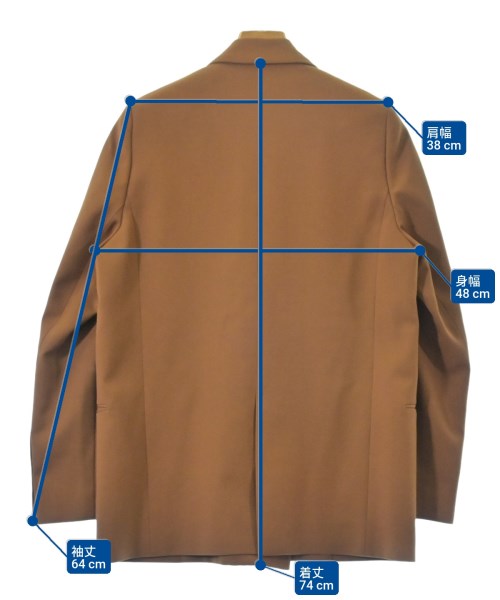 Acne Studios（アクネストゥディオズ）カジュアルジャケット 茶 サイズ:36(S位) レディース/2200627425011