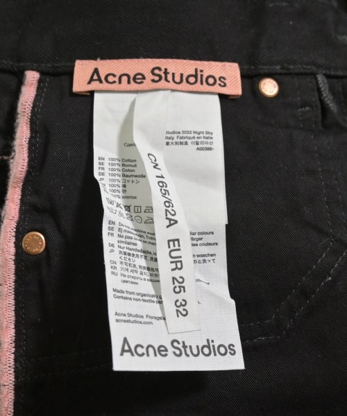 Acne Studios（アクネストゥディオズ）デニムパンツ 黒 サイズ:25(S位) レディース/2200615967028