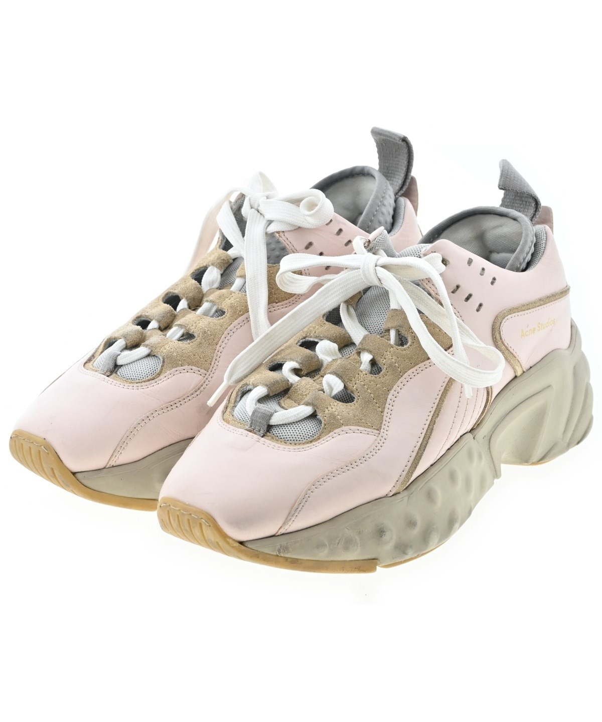 超美品　Acne Studios アクネ　ヌバック　スニーカー　ベルクロ　ピンク Acne Studios（アクネストゥディオズ）スニーカー ピンク サイズ:EU36
