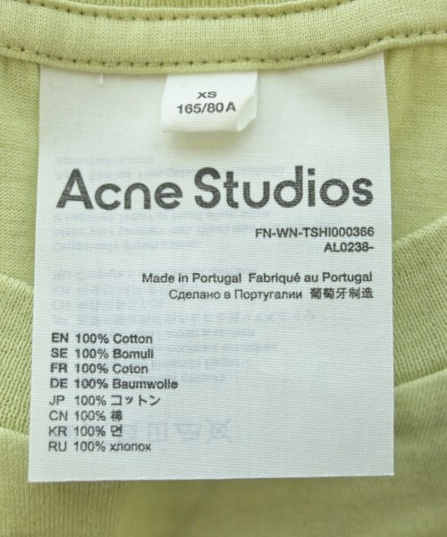 Acne Studios（アクネストゥディオズ）Tシャツ・カットソー 緑 サイズ:XS レディース/2200610523038