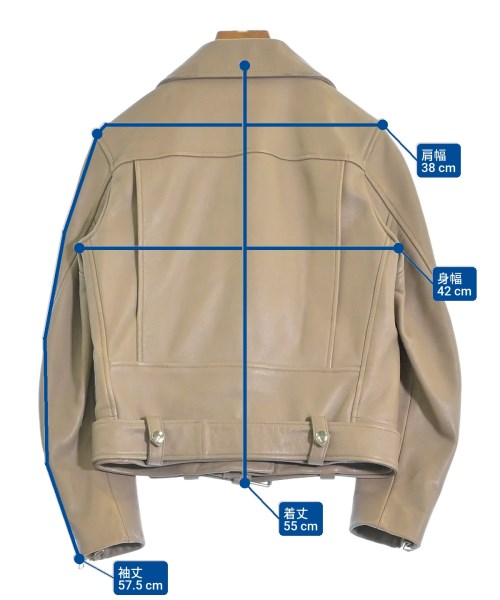 Acne Studios（アクネストゥディオズ）ライダース ベージュ サイズ:34(XS位) レディース/2200617028017