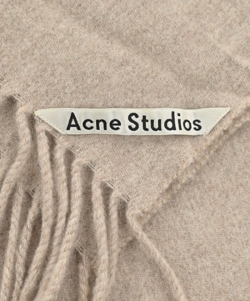 Acne Studios（アクネストゥディオズ）マフラー ベージュ サイズ:- レディース/2200617400073