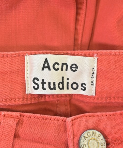 Acne Studios（アクネストゥディオズ）デニムパンツ 赤 サイズ:25(S位) レディース/2200617812265
